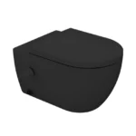 قاعدة تواليت معلق سان بيور بالشطاف الداخلي فيجا اسود مط بدون سيديلي